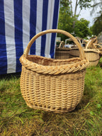 Wicker basket 024r - NaturelyWoven wicker - handmade