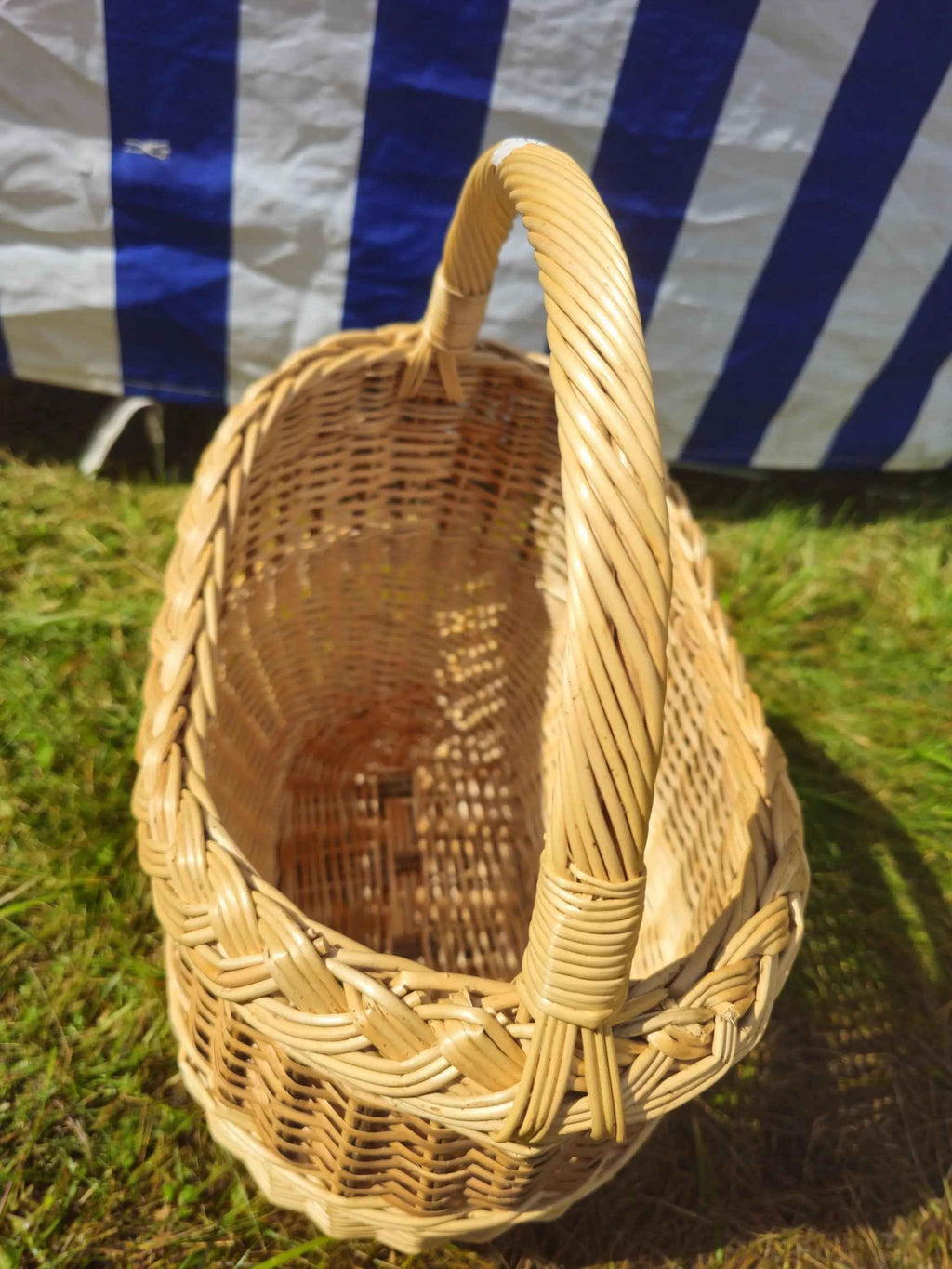 Wicker basket 021r - NaturelyWoven wicker - handmade