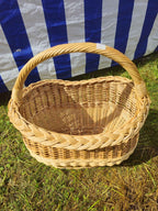 Wicker basket 021r - NaturelyWoven wicker - handmade