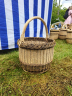 Wicker basket 023r - NaturelyWoven wicker - handmade