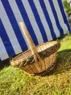 Wicker basket 010r - NaturelyWoven wicker - handmade