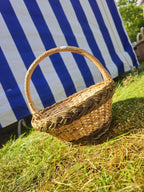 Wicker basket 010r - NaturelyWoven wicker - handmade