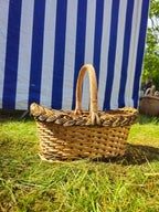 Wicker basket 009r - NaturelyWoven wicker - handmade