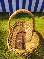 Wicker basket 009r - NaturelyWoven wicker - handmade