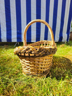 Wicker basket 009r - NaturelyWoven wicker - handmade