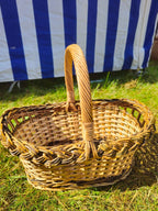 Wicker basket 009r - NaturelyWoven wicker - handmade