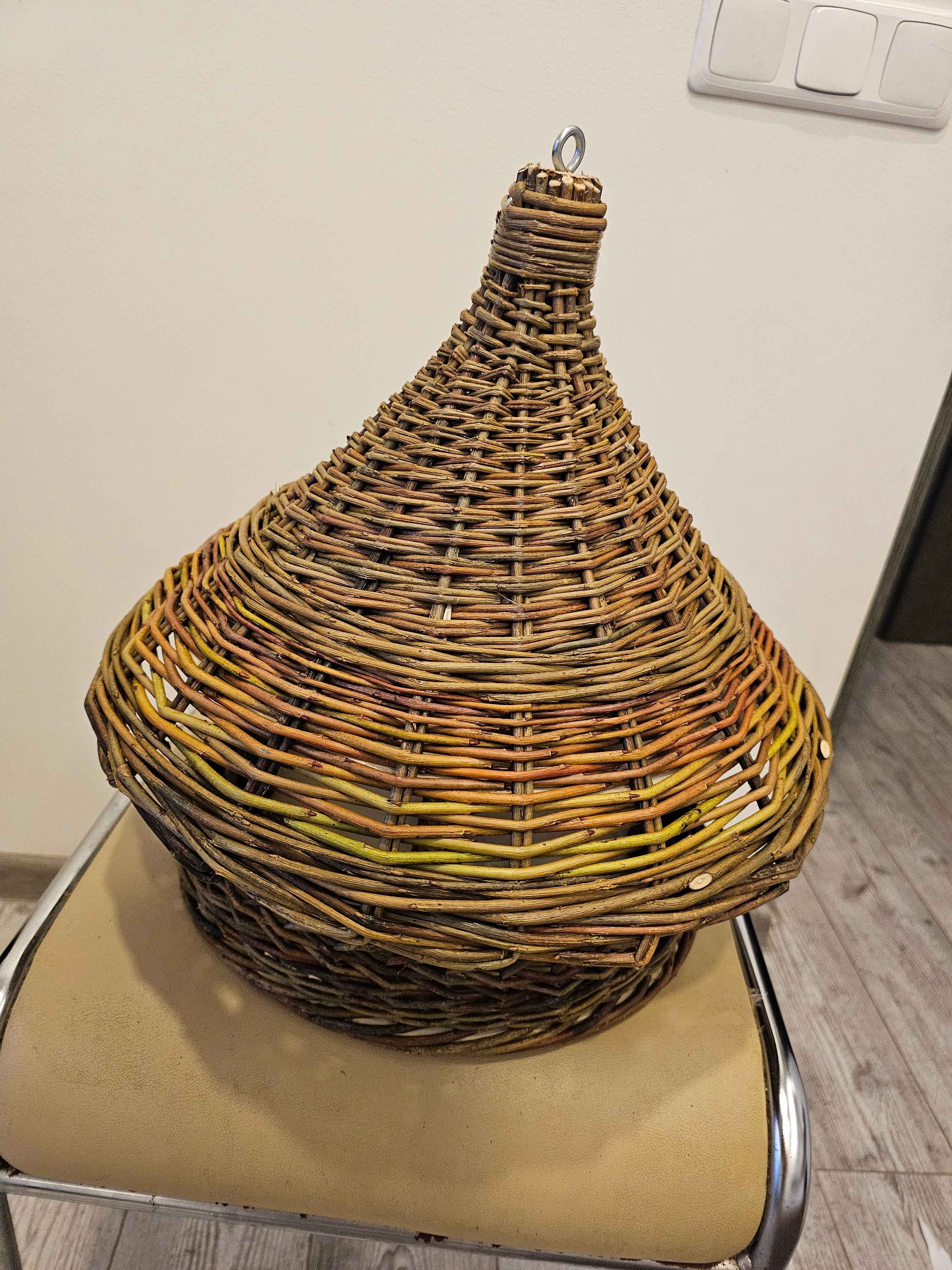 Wicker bird feeder 016b - NaturelyWoven wicker - handmade