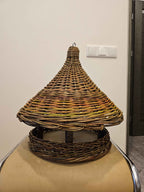 Wicker bird feeder 016b - NaturelyWoven wicker - handmade