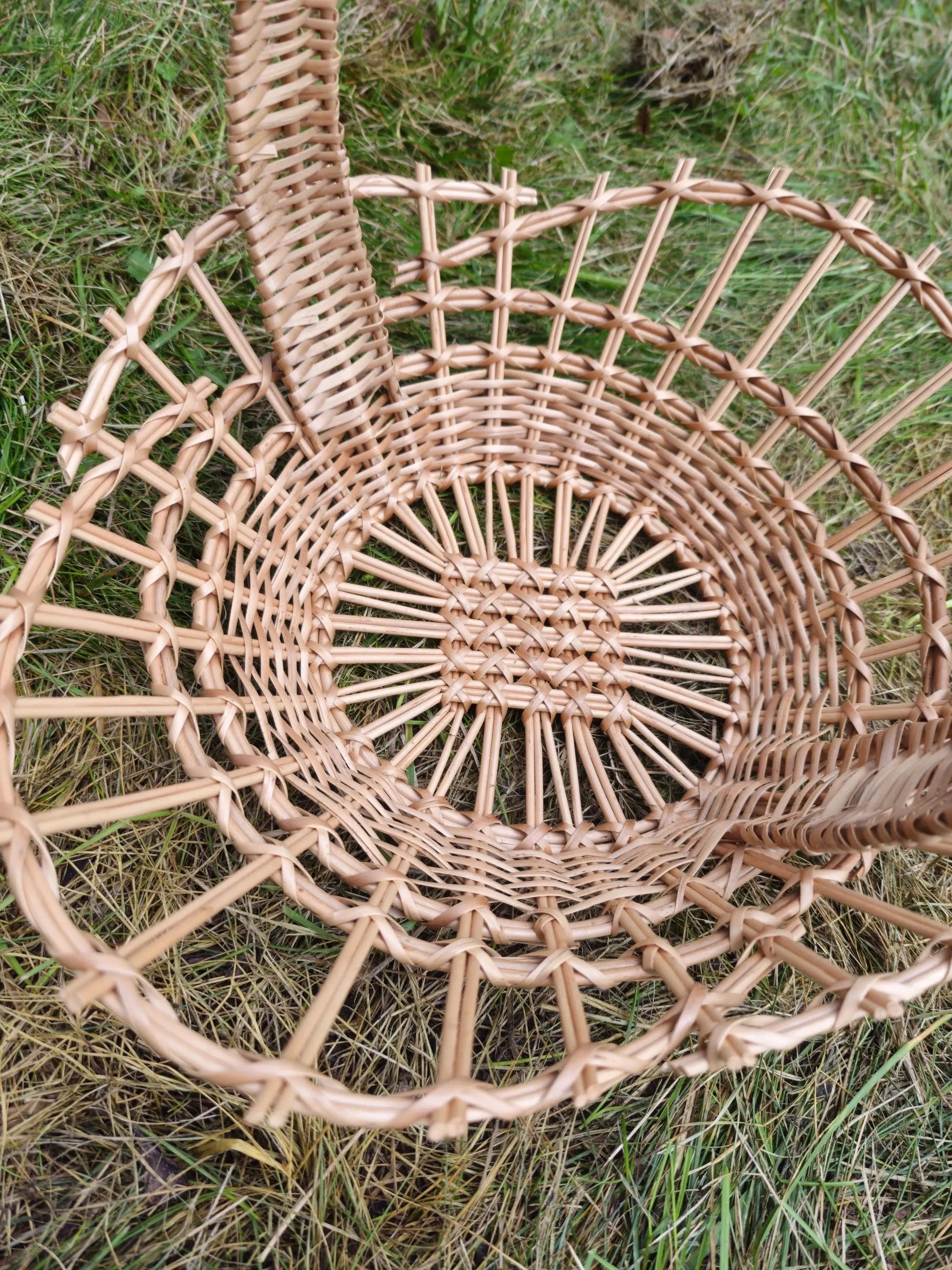 Handwoven Wicker Display Tray - Rustic Centerpiece - NaturelyWoven