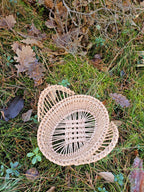 Wicker tray 037r - NaturelyWoven wicker - handmade