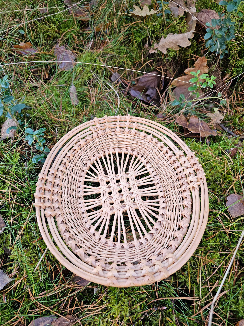 Wicker tray 038r - NaturelyWoven wicker - handmade
