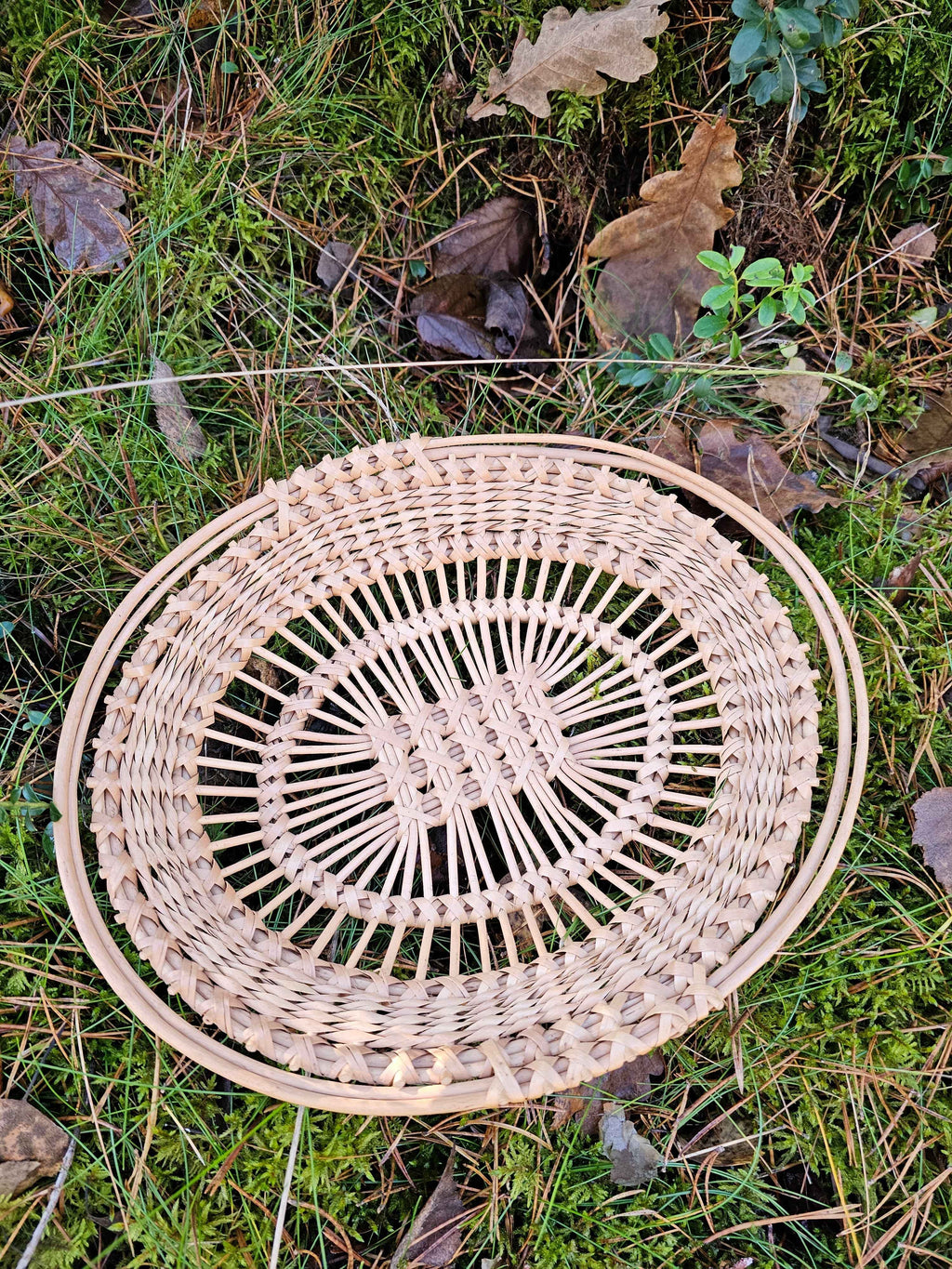 Wicker tray 038r - NaturelyWoven wicker - handmade