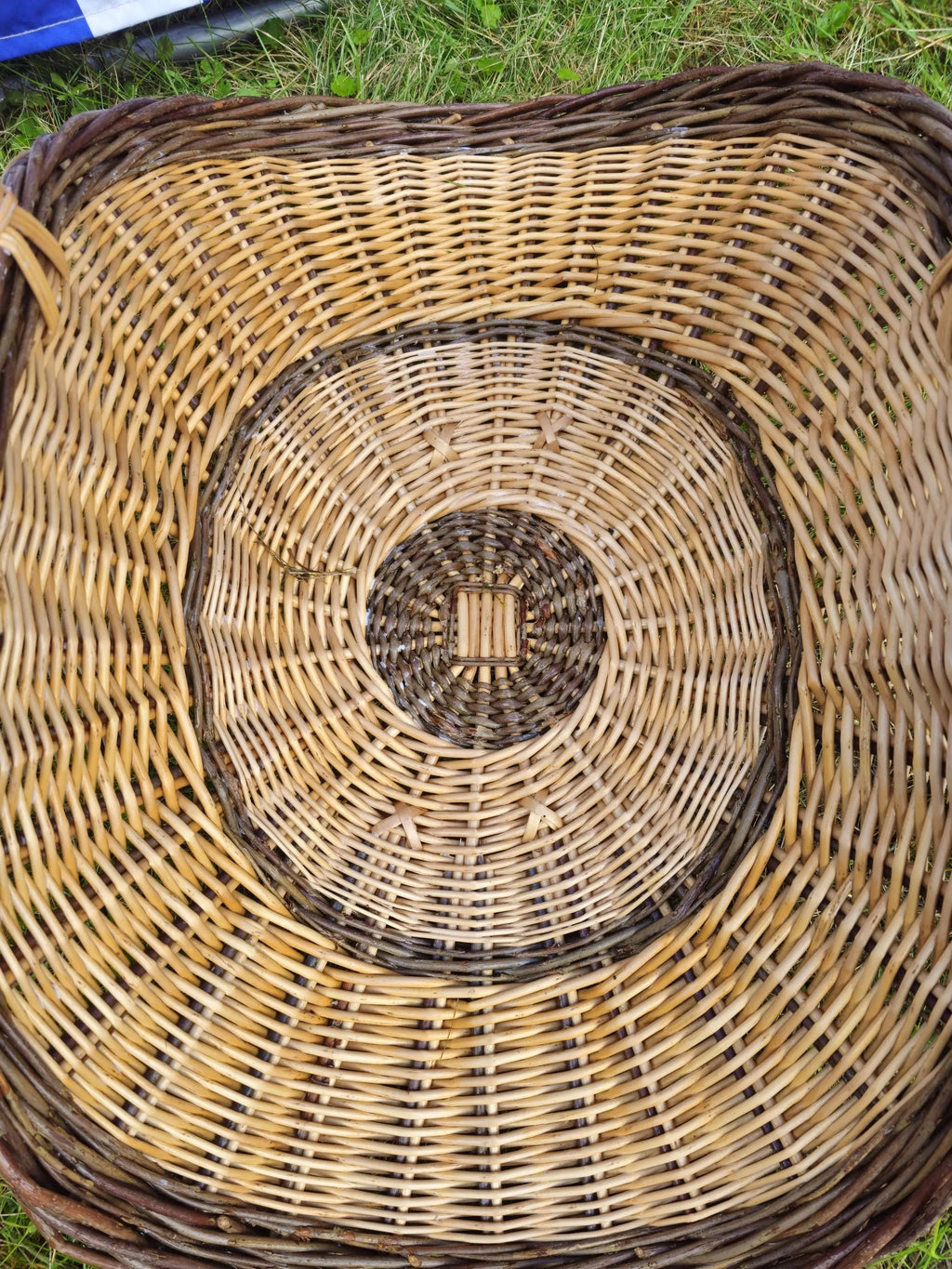 Wicker Flower Basket - Handcrafted Natural Willow with Arched Handles - NaturelyWoven