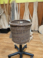 Wicker flower pot 043r - NaturelyWoven wicker - handmade