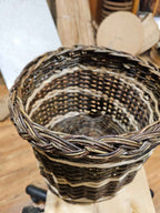 Wicker flower pot 043r - NaturelyWoven wicker - handmade