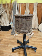 Wicker flower pot 043r - NaturelyWoven wicker - handmade