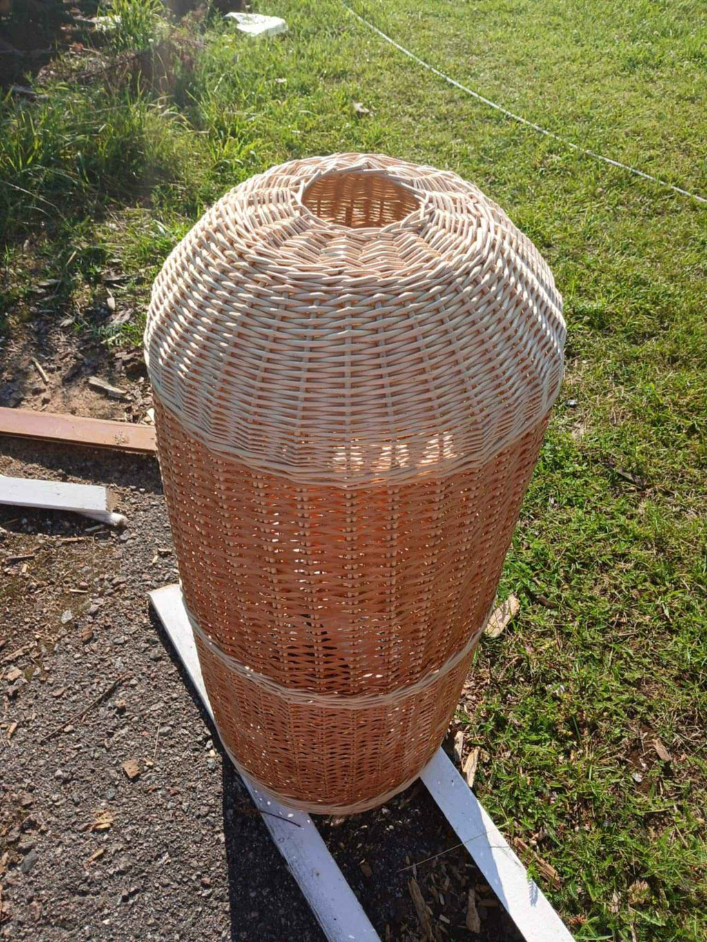 Wicker gas cylinder cover 034b - NaturelyWoven wicker - handmade