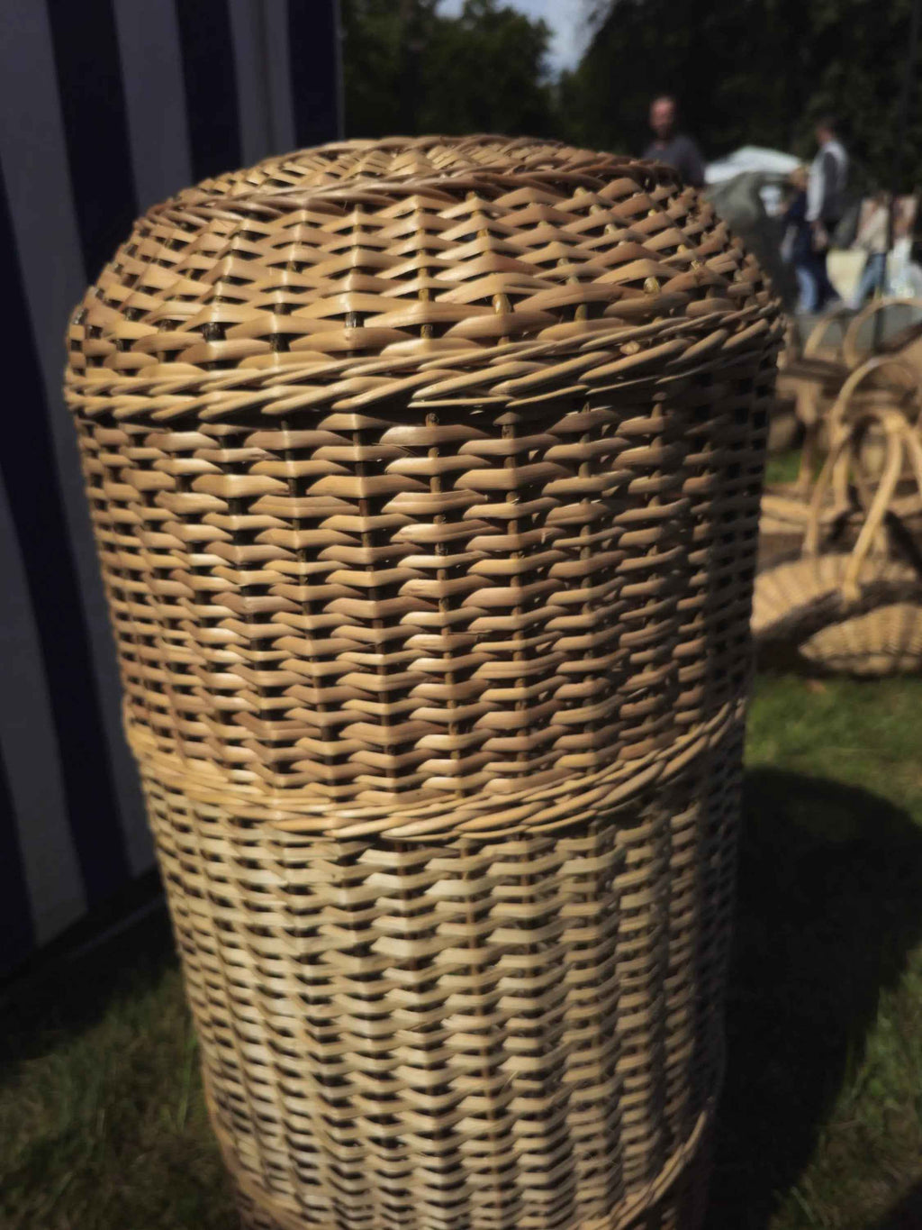 Wicker gas cylinder cover 012r - NaturelyWoven wicker - handmade