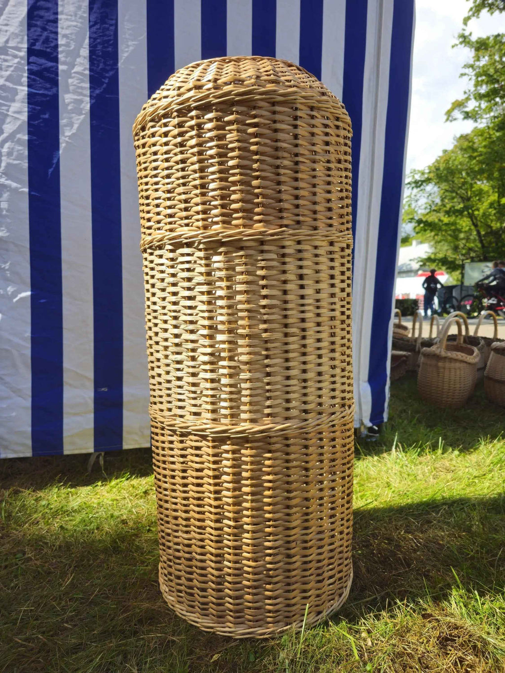 Wicker gas cylinder cover 012r - NaturelyWoven wicker - handmade