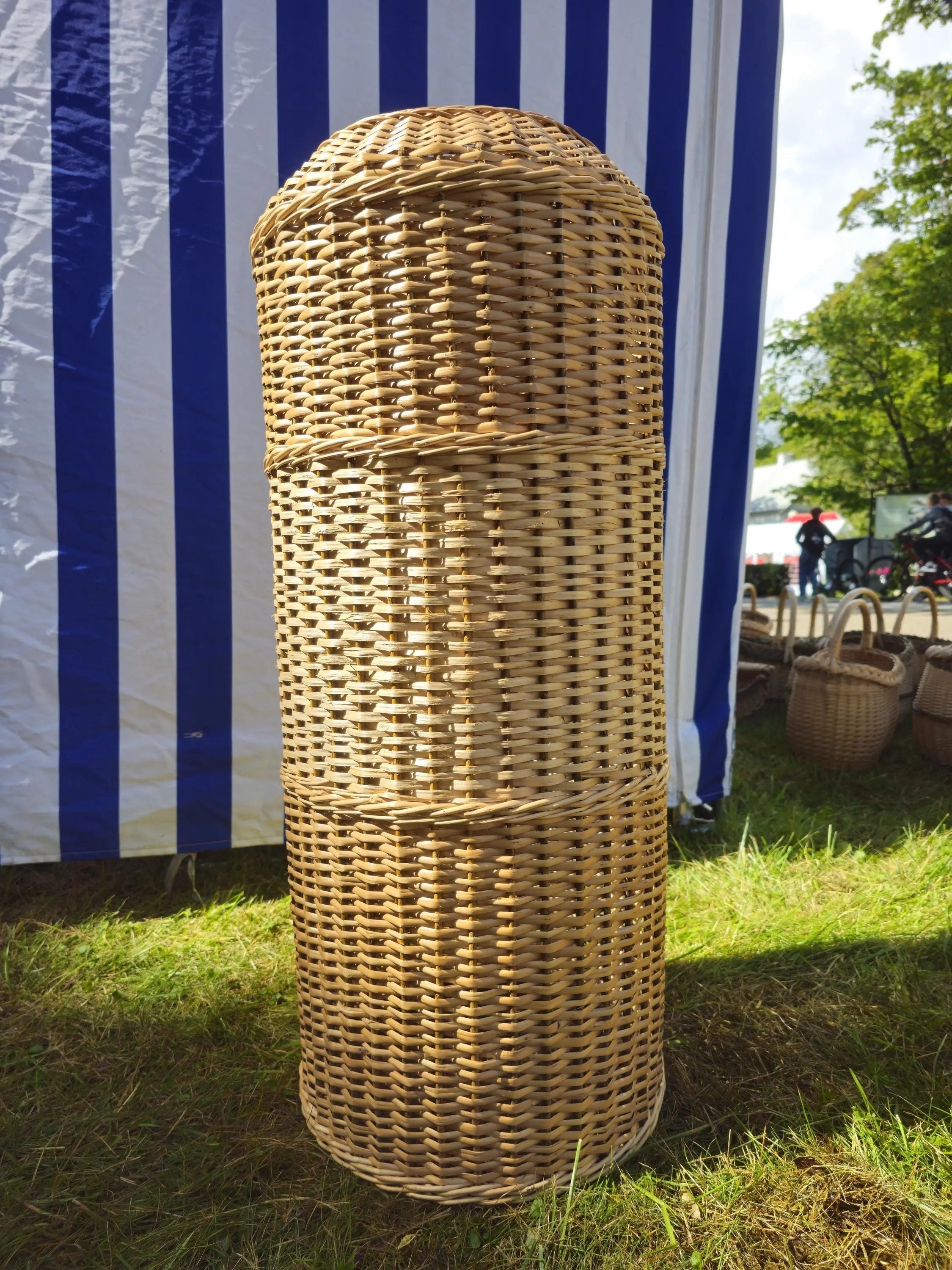 Rustic Willow Gas Cylinder Cover - Handwoven & Stylish Tank Sleeve - NaturelyWoven