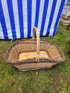 Wicker gathering basket 032r - NaturelyWoven wicker - handmade