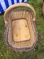 Wicker gathering basket 032r - NaturelyWoven wicker - handmade