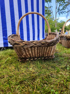 Wicker gathering basket 032r - NaturelyWoven wicker - handmade