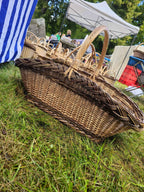 Wicker gathering basket 032r - NaturelyWoven wicker - handmade