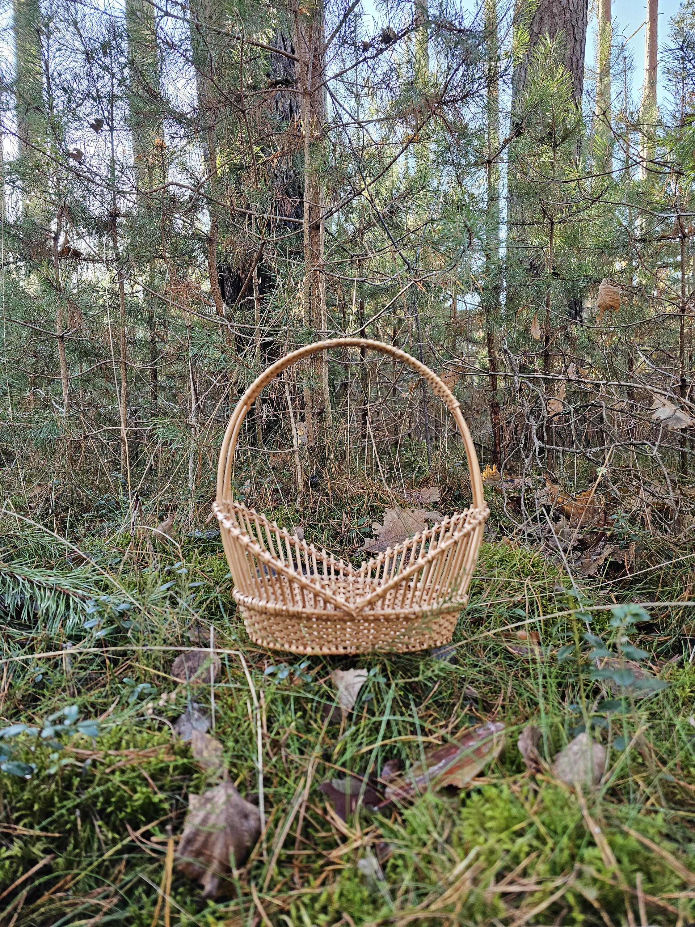 Padėklas su aukšta rankena — vytelių padėklas, 6 nuotrauka