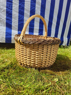 Wicker basket 020r - NaturelyWoven wicker - handmade