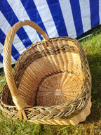 Wicker basket 018r - NaturelyWoven wicker - handmade
