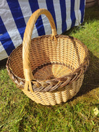Wicker basket 020r - NaturelyWoven wicker - handmade