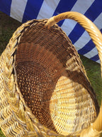 Wicker basket 015r - NaturelyWoven wicker - handmade