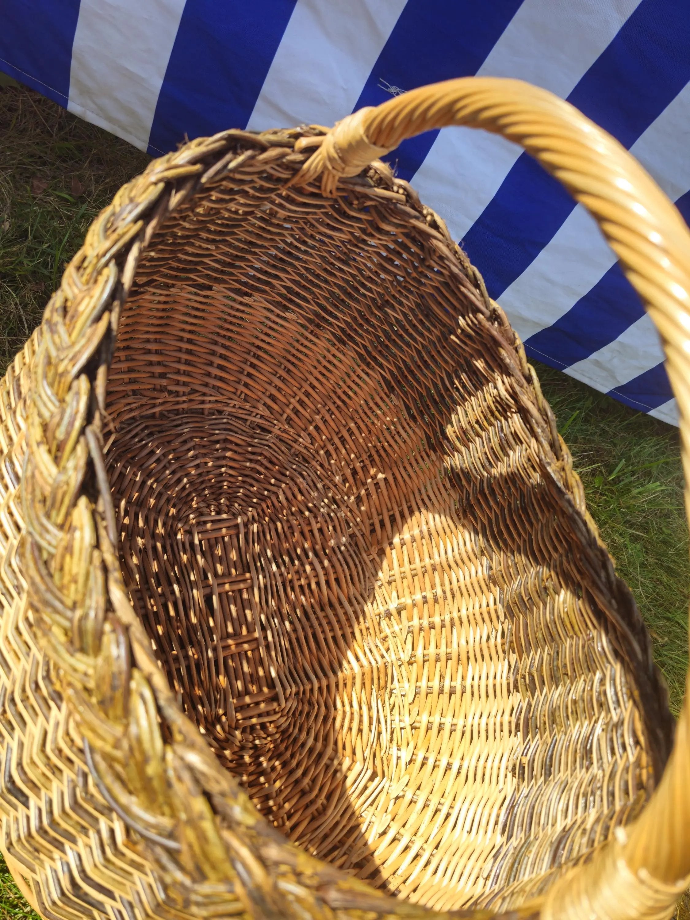 Handwoven Willow Mushroom Foraging Basket - NaturelyWoven
