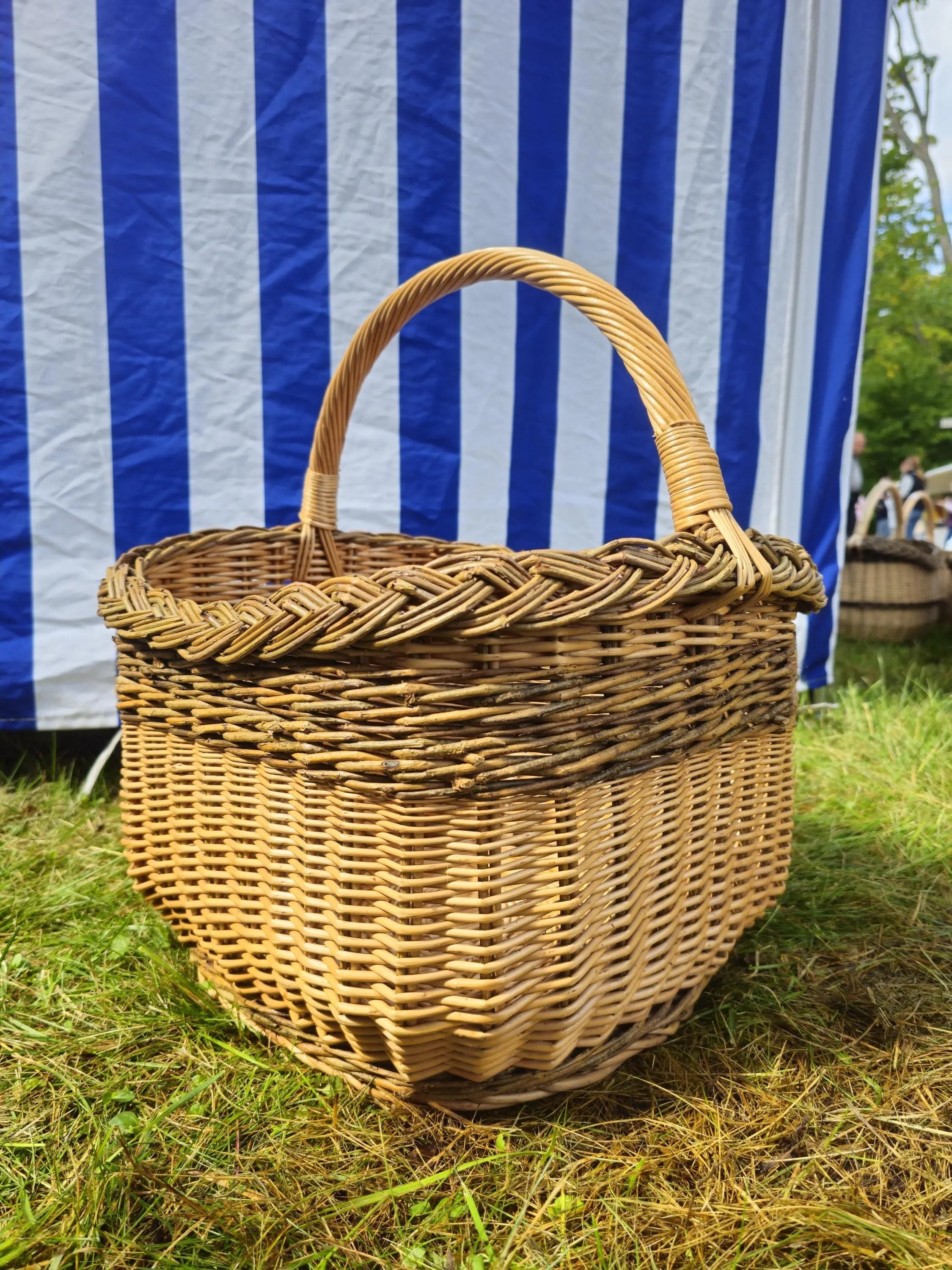 Handwoven Wicker Mushroom Basket for Foraging - NaturelyWoven