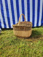 Wicker basket 018r - NaturelyWoven wicker - handmade