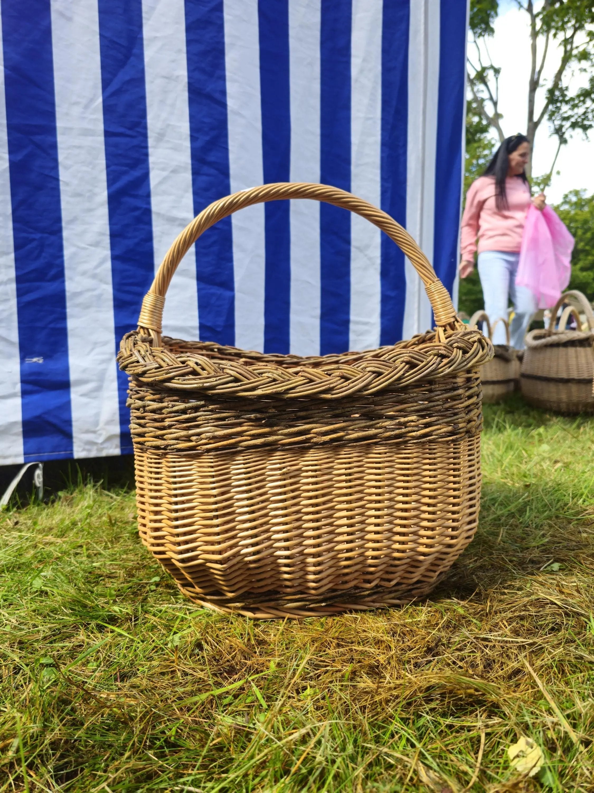 Handwoven Wicker Mushroom Basket for Foraging - NaturelyWoven
