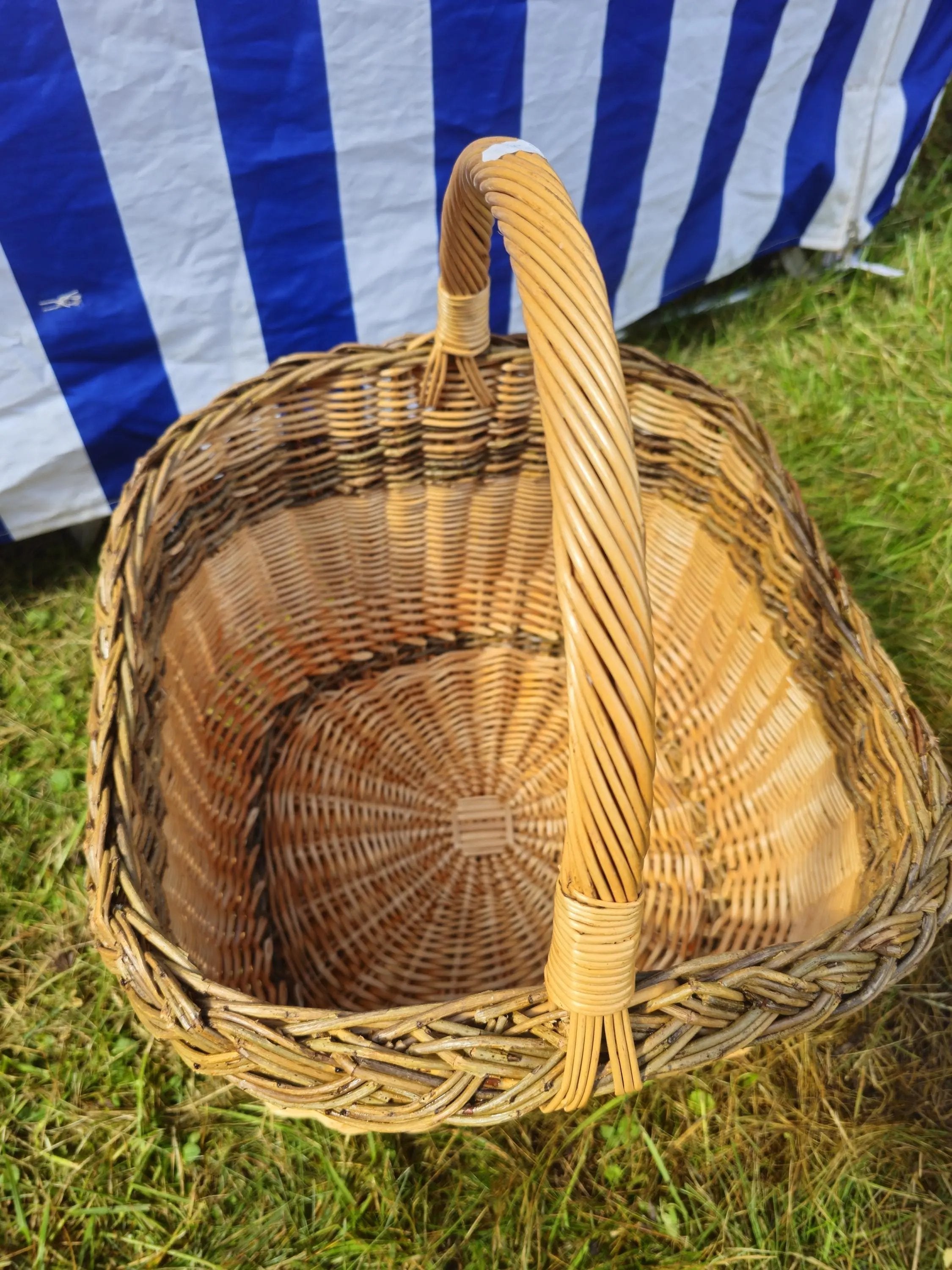 Handwoven Wicker Mushroom Basket for Foraging - NaturelyWoven