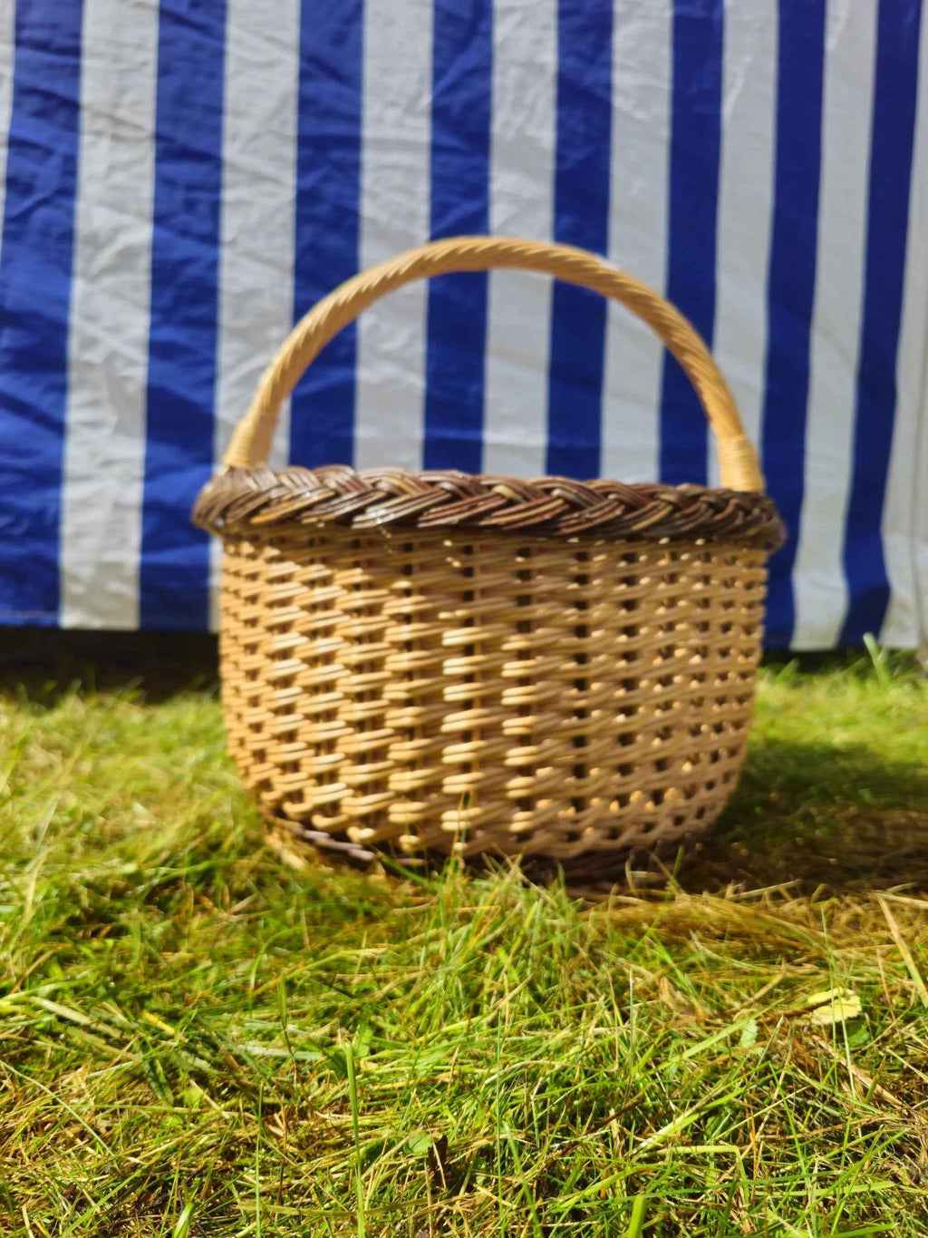 Wicker basket 020r - NaturelyWoven wicker - handmade