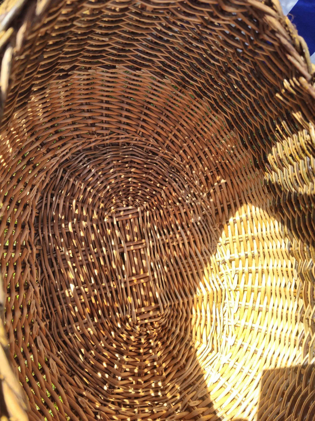 Wicker basket 015r - NaturelyWoven wicker - handmade