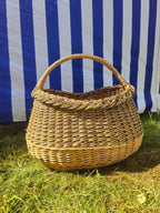 Wicker basket 015r - NaturelyWoven wicker - handmade