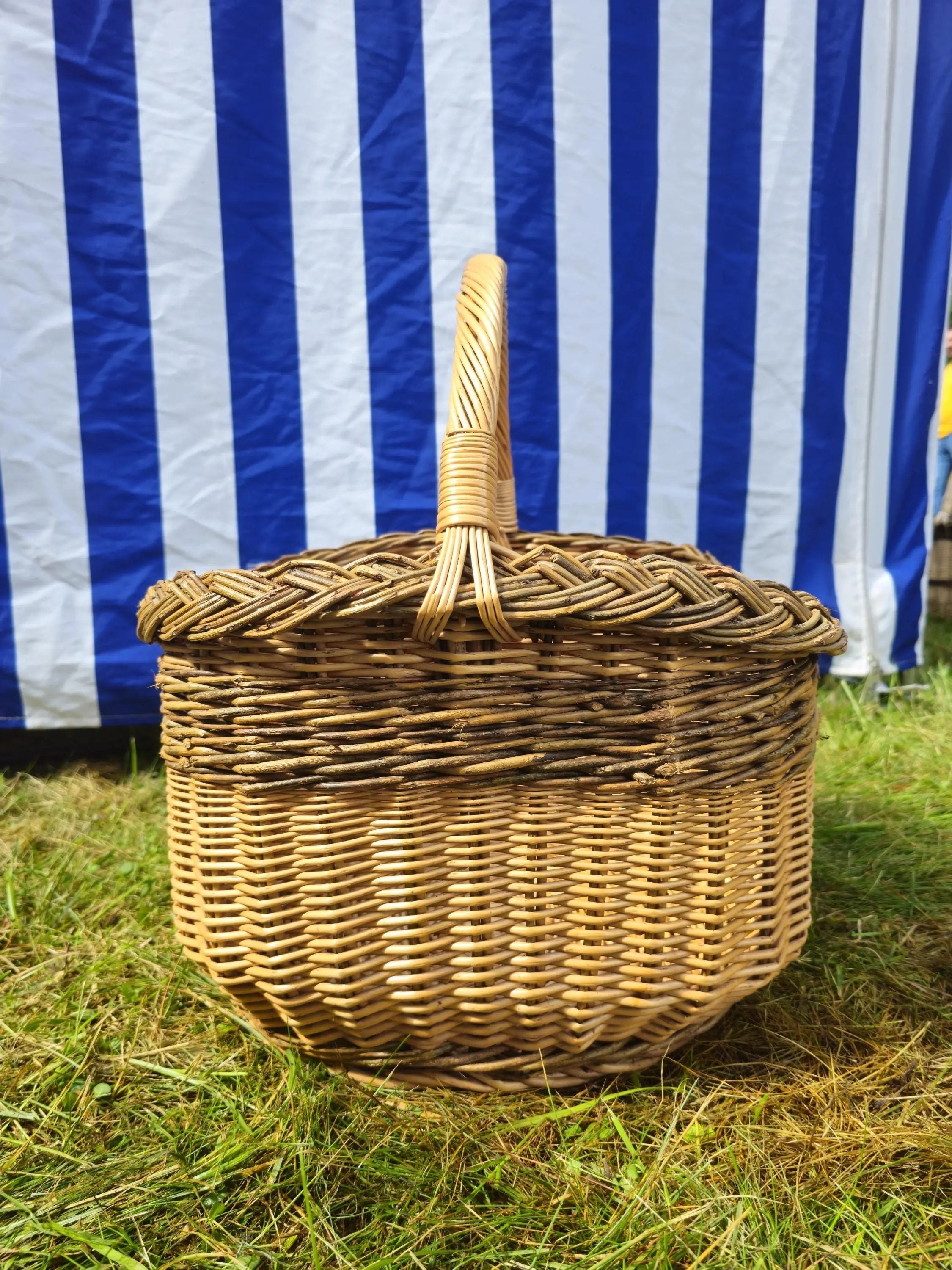 Handwoven Wicker Mushroom Basket for Foraging - NaturelyWoven
