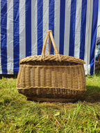 Wicker basket 019r - NaturelyWoven wicker - handmade