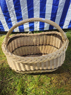 Wicker basket 027r - NaturelyWoven wicker - handmade