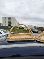 Wicker serving tray 002b - NaturelyWoven wicker - handmade