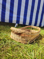Wicker serving tray 007r - NaturelyWoven wicker - handmade