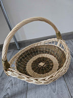 Wicker tray 024b - NaturelyWoven wicker - handmade