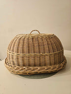 Wicker tray with lid 038b - NaturelyWoven wicker - handmade