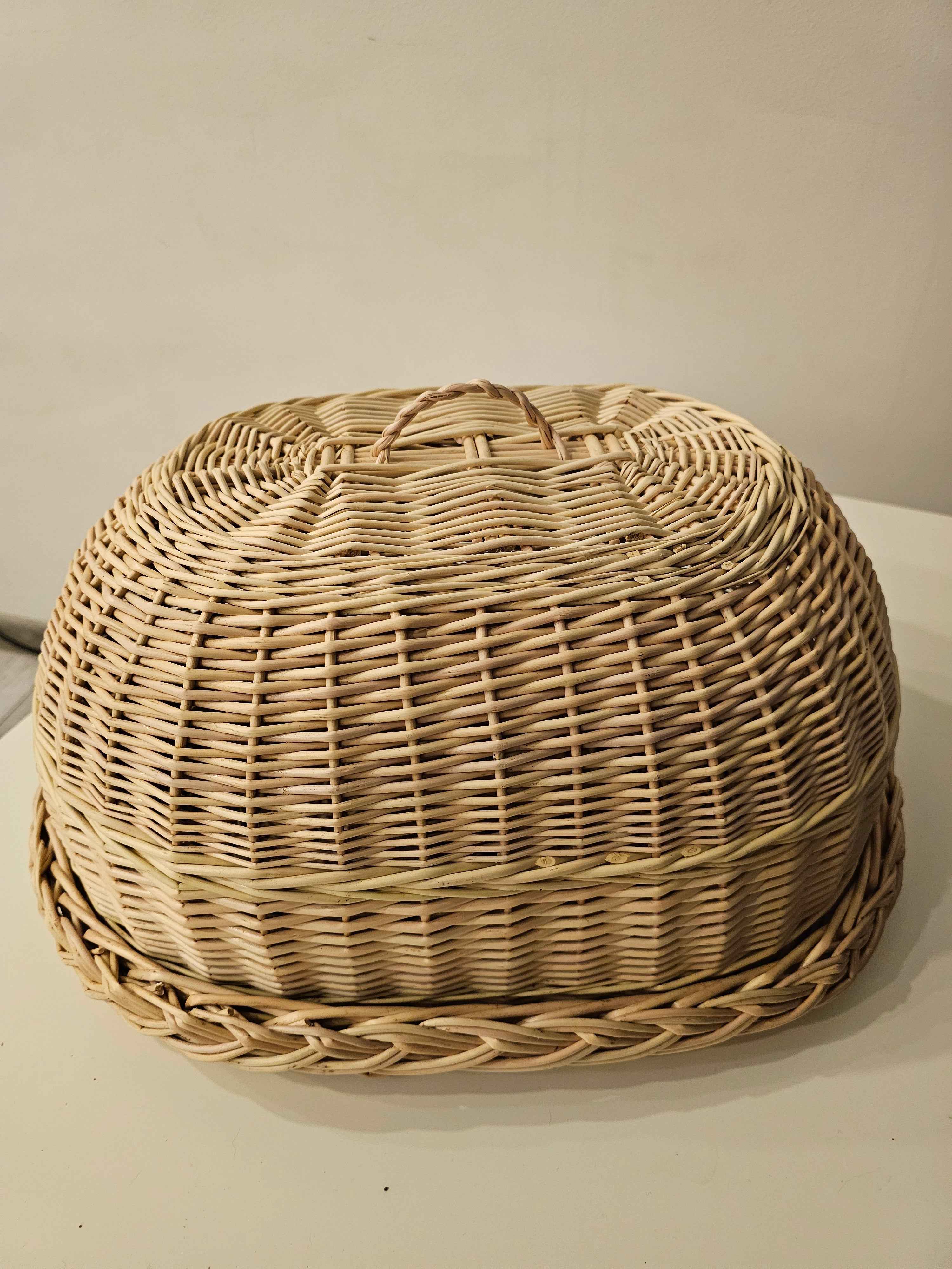 Wicker tray with lid 038b - NaturelyWoven wicker - handmade