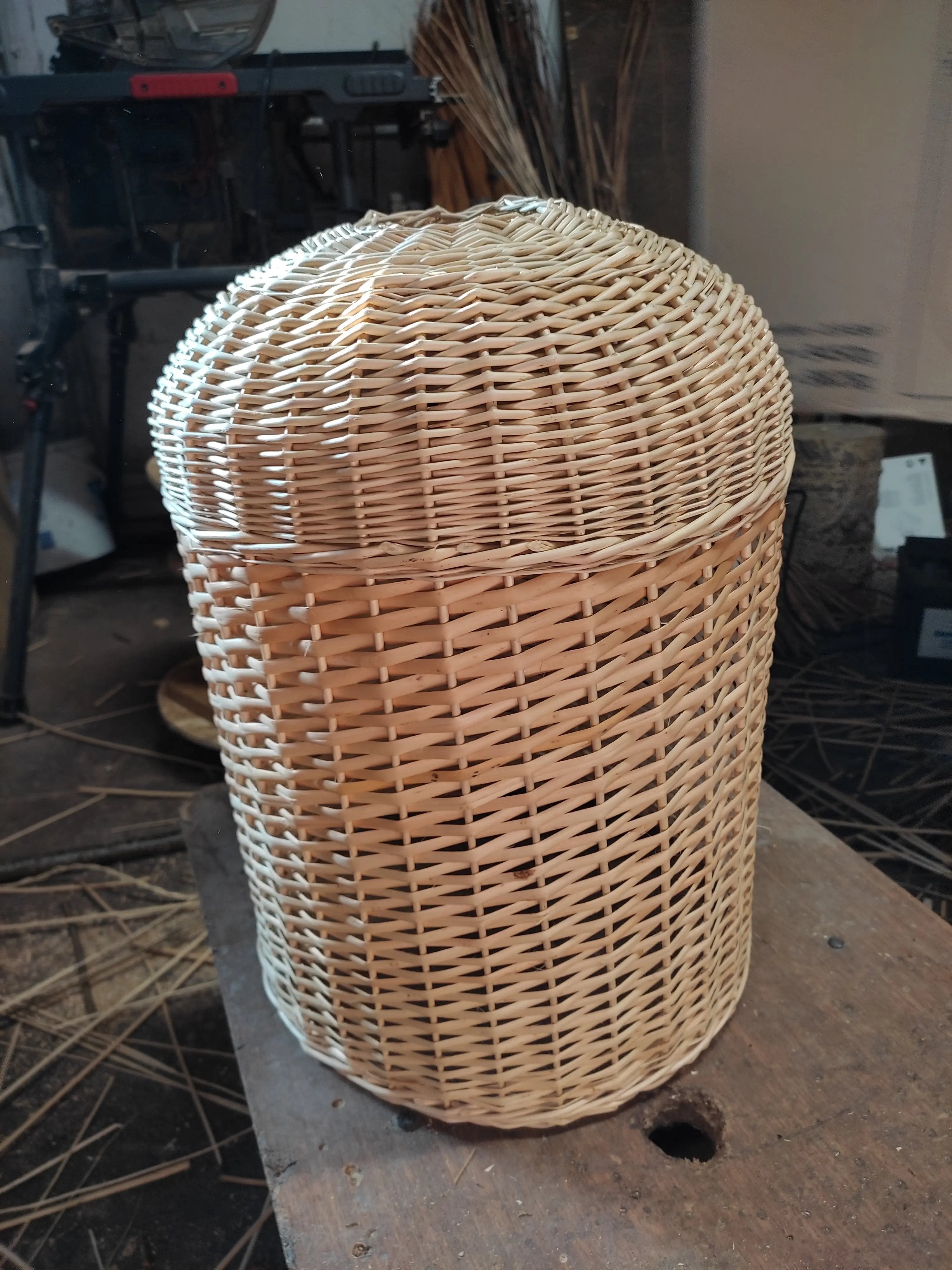 Wicker Water Bottle Cover – Handmade Rustic Willow Sleeve With Ventilated Basket Weave - NaturelyWoven